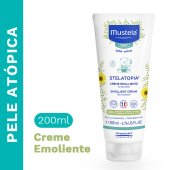 Hidratante Infantil Mustela Bebê Stelatopia Creme Emoliente para Pele Atópica 200ml