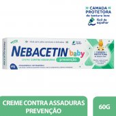 Creme contra Assaduras Nebacetin Baby Prevenção 60g