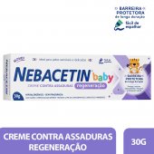 Creme contra Assaduras Nebacetin Baby Regeneração 30g