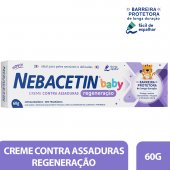 Creme contra Assaduras Nebacetin Baby Regeneração 60g