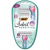 Depilador e Aparador Descartável Bic Soleil Sensitive Clic 5 cartuchos + 1 aparelho