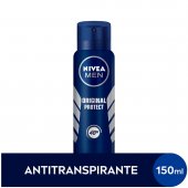 Desodorante Antitranspirante Aerosol Nivea Men Original Protect 48h com 150ml