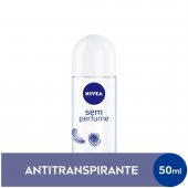 Desodorante Antitranspirante Roll-On Nivea Sem Perfume com 50ml