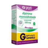 Dipirona Monoidratada 500mg 20 comprimidos Prati Donaduzzi Genérico
