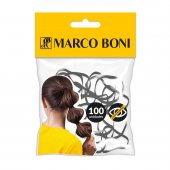 Elástico para Cabelo Marco Boni Soft Preto 100 unidades