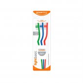 Escova de Dente Powerdent Light Basic Média com 3 unidades