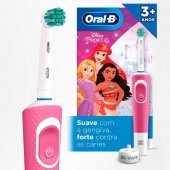 Escova Dental Elétrica Oral B D100 Vitality Kids Princess