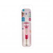 Escova de Dente Infantil MAM Training Brush Rosa com 1 unidade