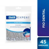 Fio Dental com Haste Oral-B Expert Floss Picks com 45 unidades