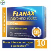 Flanax Naproxeno Sódico 550mg 10 comprimidos