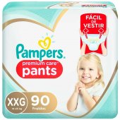 Fralda Pampers Premium Care Pants XXG - 90 Unidades