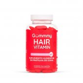 Suplemento Alimentar Gummy Hair Vitamin Morango do Amor 60 Gomas