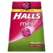 Bala Halls Mini Sabor Melancia Sem Açúcar com 15g