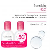 Kit Água Micelar Dermatólogica Bioderma Sensibio H2O com 2 Unidades