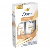 Kit Dove Nutrição + Fusão de Óleos Shampoo 350ml + Condicionador 175ml