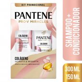 Kit Pantene Pro-V Miracles Colágeno Hidrata & Resgata Shampoo 300ml + Condicionador 150ml