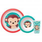 Kit Refeição Buba Baby Animal Fun Macaco com 1 unidade