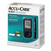 Kit para Controle de Glicemia Accu-Chek Active com 1 monitor + 10 tiras-teste + 1 lancetador