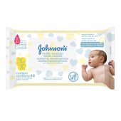 Lenço Umedecido Johnson's Baby Recém-Nascido Sem Perfume 48 unidades