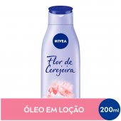 Loção Deo-Hidratante Nivea Óleos Essenciais Flor de Cerejeira com 200ml