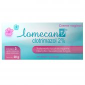 Lomecan Clotrimazol 2% Creme Vaginal 20g + 3 aplicadores