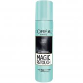 Retoque de Raiz Instantâneo em Spray L'Oréal Magic Retouch Preto com 75ml