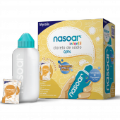 Nasoar Infantil 0,9% Solução Nasal 15 envelopes + Lavador Nasal 120ml