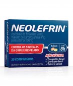 Neolefrin Paracetamol 800mg + Cloridrato Fenillefrina 20mg + Maleato de Carbinoxamina 4mg 20 comprimidos