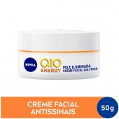 Creme Facial Antissinais Dia Nivea Q10 Energy Vitamina C FPS 15 50g