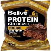 Pão de Mel Belive Protein Sabor Original Zero Açúcar, Glúten e Lactose 45g