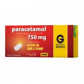 Paracetamol 750mg 20 comprimidos Cimed Genérico