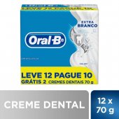 Pasta de Dente Oral-B Extra Branco com 12 Unidades