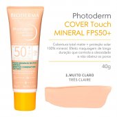 Photoderm Cover Touch Mineral FPS 50+ Muito Claro 40g