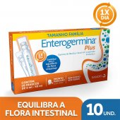 Probiótico Enterogermina Plus 10 frascos de 5ml cada