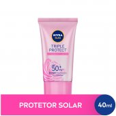 Protetor Facial Nivea Sun Triple Protect Extra Radiante & Smooth FPS 50 40ml
