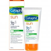 Protetor Solar Facial Cetaphil Sun Pele Oleosa Gel Creme FPS 70 com 50ml
