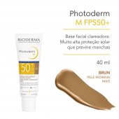 Protetor Solar Facial com Cor Bioderma Photoderm M FPS 50+ Brun (Pele Morena Mais) 40ml