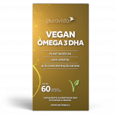 Ômega 3 DHA Vegan 500mg Puravida 60 cápsulas