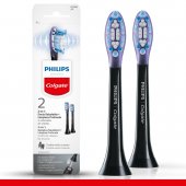 Refil Escova de Dente Elétrica Philips Colgate SonicPro 2 em 1 Gengiva Saudável e Limpeza Profunda 2 unidades