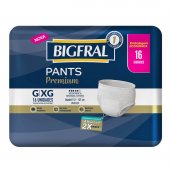 Fralda Calça Geriátrica Unissex Bigfral Pants Premium G/XG 16 unidades
