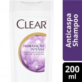Shampoo Anticaspa Clear Women Hidratação Intensa com 200ml