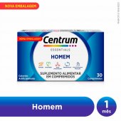 Polivitaminico Centrum Essentials Homem de A a Zinco 30 Comprimidos