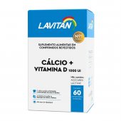 Suplemento Alimentar Lavitan Cálcio + D 1000UI com 60 Comprimidos