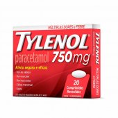 Tylenol Paracetamol 750mg 20 comprimidos