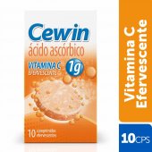Vitamina C 1g Cewin com 10 Comprimidos Efervescentes