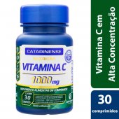 Vitamina C Catarinense 1000mg Nutrição com 30 Comprimidos