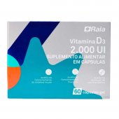 Vitamina D 2.000UI Raia 60 cápsulas
