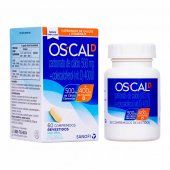 Suplemento Alimentar Oscal D Vitamina D 400UI + Cálcio 500mg - 60 Comprimidos