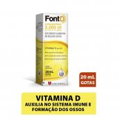 Vitamina D Font D 2000UI Gotas com 20ml
