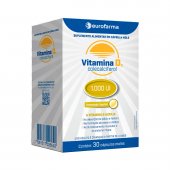 Vitamina D3 1.000 UI Eurofarma 30 cápsulas